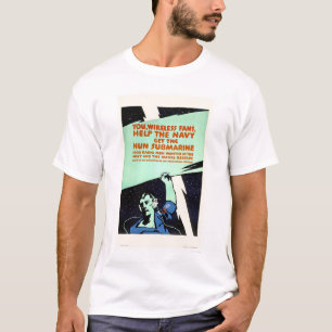 無線ファンは、救済します海軍(US02299)を Tシャツ