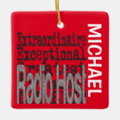 無線ホスト異常カスタム セラミックオーナメント (正面)