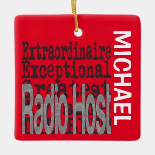 無線ホスト異常カスタム セラミックオーナメント (正面)
