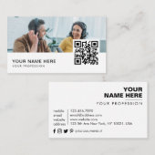 無線ホストQRコードビジネスカー 名刺 (正面/裏面)