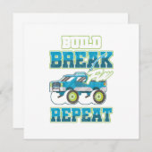 無線制御車整備士RCドライバーのビルドBr 招待状 (正面/裏面)