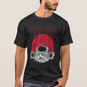 無線宇宙天文学銀河系宇宙飛行士ラジオスペース Tシャツ