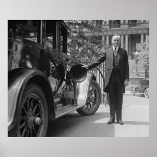 無線装備アンティーク車， 1920s ポスター