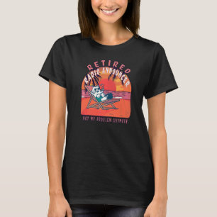 無線退職したアナウンサーヴィンテージ退職 Tシャツ