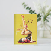 無線遊ヴィンテージのピン留め ポストカード (スタンド正面)