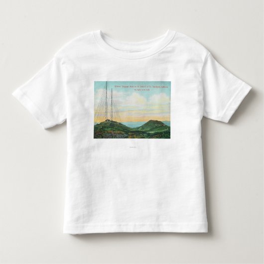 無線電信タワーの眺め トドラーTシャツ (正面)