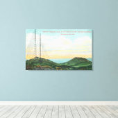 無線電信塔の見解 キャンバスプリント (インサイチュ (ウッドフロア))