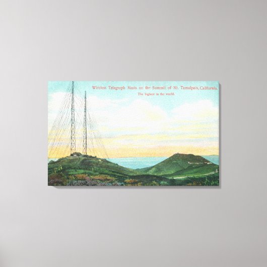 無線電信塔の見解 キャンバスプリント (正面)
