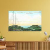 無線電信塔の見解 キャンバスプリント (インサイチュ (リビング))