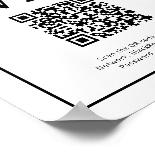 無線LANとはサインフォーバケーションレンタルホーム ポスター (角)