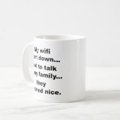 無線LANダウン！ コーヒーマグカップ (正面左)