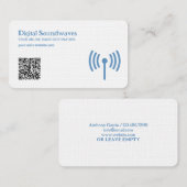 無線QRコード 名刺 (正面/裏面)