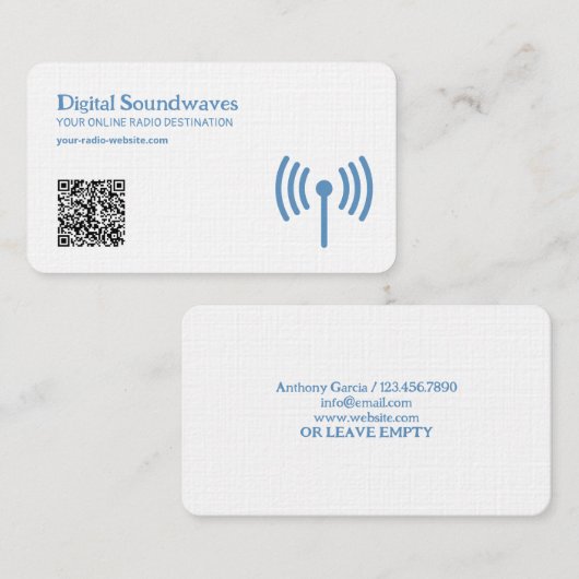 無線QRコード 名刺 (正面/裏面)