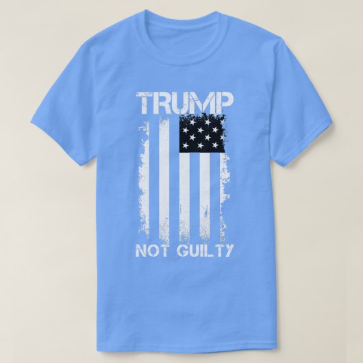 無罪無罪私はトランプと共に立つ Tシャツ (デザイン正面)