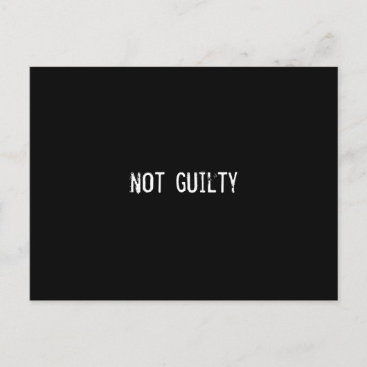 無罪 ポストカード (正面)