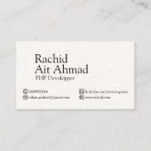 無職・求職者の名刺 名刺 (正面)