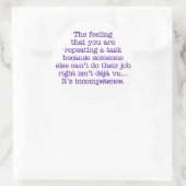 無能な自分を繰り返す:同僚 ラウンドシール (バッグ)