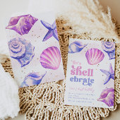 無脊椎動物誕生日招待状 | Seashells 招待状