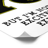 無興奮の存在おもしろいポスター ポスター (角)