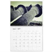 無色のエジプト カレンダー (3月 2027)