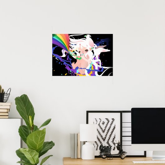 無色威厳のある ポスター (ホームオフィス)