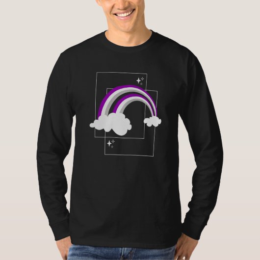 無色性国旗レインボープライド月Lgbt平等 Tシャツ (正面)