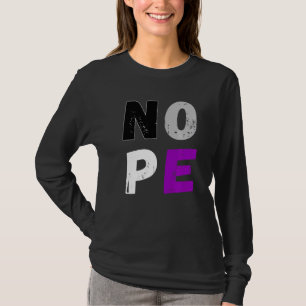 無色性無色性旗エース無性国旗LgbtプライドA Tシャツ