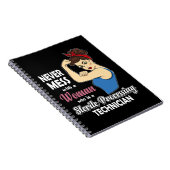 無菌加工技術者ギフト女性オートクレーブ ノートブック (右側)