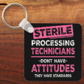 無菌加工技術者テックはAttiを持っていない キーホルダー (正面)