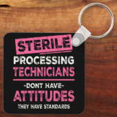 無菌加工技術者テックはAttiを持っていない キーホルダー (裏面)
