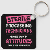 無菌加工技術者テックはAttiを持っていない キーホルダー (裏面)