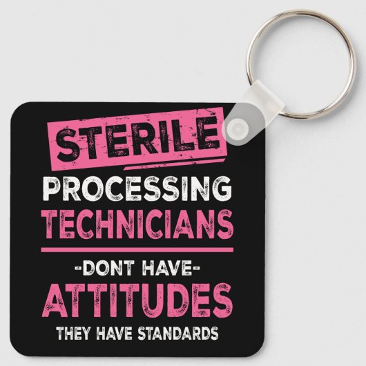 無菌加工技術者テックはAttiを持っていない キーホルダー (裏面)