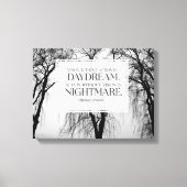 無行動の視覚 キャンバスプリント (正面)