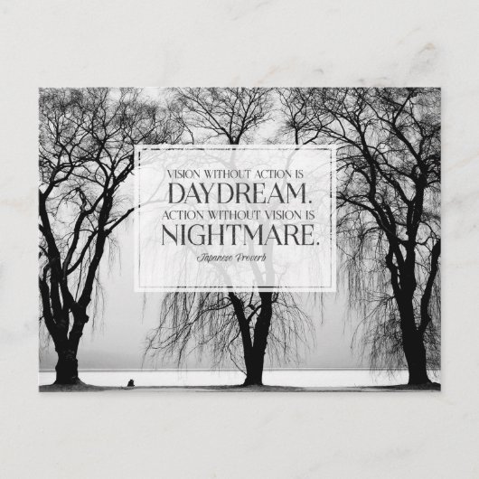 無行動の視覚 ポストカード (正面)