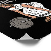 無表情イエスIキリスト教の重量挙げおもしろいの杖 ポスター (角)