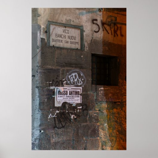 無視された古い壁 ポスター (正面)