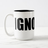 無視して下さい: 泡立ったマグ ツートーンマグカップ (左)