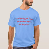無視しない – 単にT型を反映ユニセックスする Tシャツ (正面)