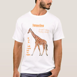 無視するってキリンTシャツが怖いってわけじゃない Tシャツ
