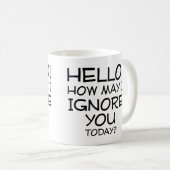 無視する方法おもしろマグカップことわざ引用文 コーヒーマグカップ (正面右)