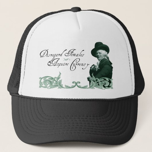 無視の女性は、通貨を得ます キャップ (正面)