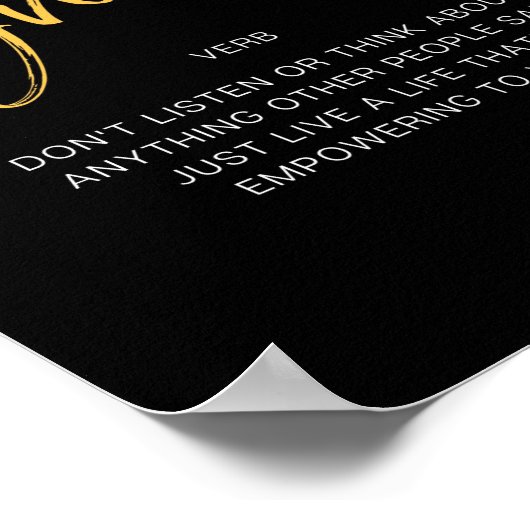 無視インスパイアの引用文 ポスター (角)