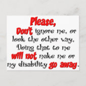 無視 ポストカード (正面)