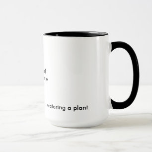 、無言に触れられていない、植物Bukowskiに水をまきます マグカップ