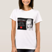 無言のための妊娠中絶反対の声 Tシャツ (正面)