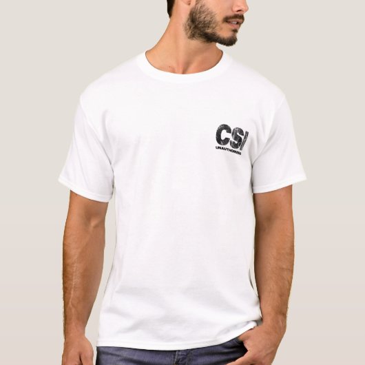 無許可あなたの血および内臓CSI Tシャツ (正面)