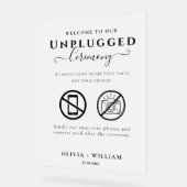 無詰め式の霜結婚のサイン アクリルサイン (傾斜)