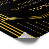 無詰結婚式のサイン | Gatsbyアールデコ ポスター (角)