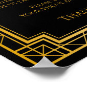 無詰結婚式のサイン | Gatsbyアールデコ ポスター (角)