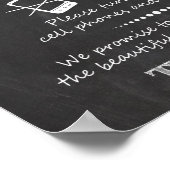 無詰結婚式の黒板 ポスター (角)